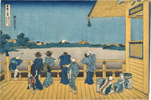 Katsushika Hokusai  Sazai Hall of the Temple of Five Hundred Arhats