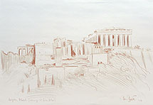 Paul Binnie Acropolis original conte drawing