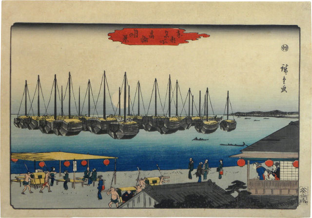 Utagawa Hiroshige, Famous Places of the Eastern Capital Moonlight at Takanawa