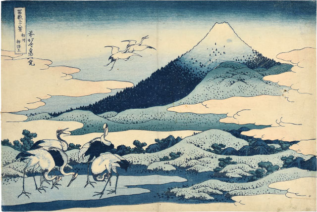 Hokusai, Thirty-Six Views of Mt. Fuji, woodblock print