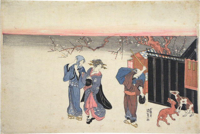 Utagawa Kunisada (Toyokuni III), Courtesan with Client