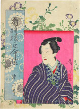 Tsukioka Yoshitoshi Chrysanthemum Pattern and a Fortune Bag: no. 2