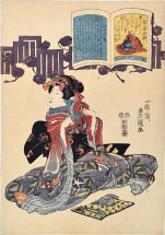 Utagawa Kunisada (Toyokuni III) no. 84, Priest Shun'e