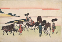 Katsushika Hokusai Firewood Gatherers Returning From Their Work