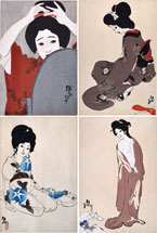 Kitano Tsunetomi no.1, Autumn; no.2, Spring; no.3, Summer; and no.4…