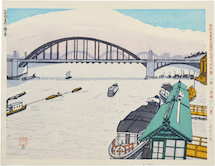 Kishio Koizumi Komagata Bridge and Steamer Terminal (no. 47)