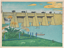 Kishio Koizumi Lock Gate of a Drainage Canal, Oji Ward (no. 68)