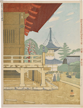 Kishio Koizumi Gokoku Temple in Koishikawa (no. 92)