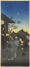 Takahashi Shotei (Hiroaki) Shinagawa in the Night