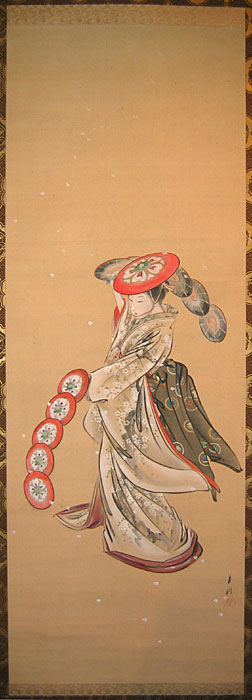 Ogata Gekko flowered hat dance