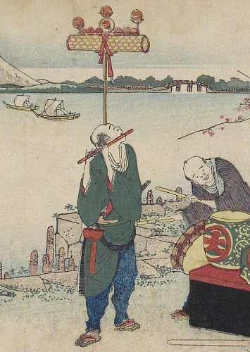 Hokusai detail Jugglers