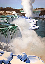 Paul Binnie, Niagara Falls, oil on canvas, 2008